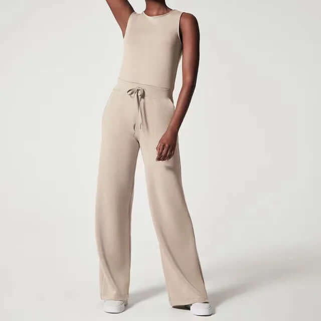 Women's Sleeveless Round Neck Jumpsuit