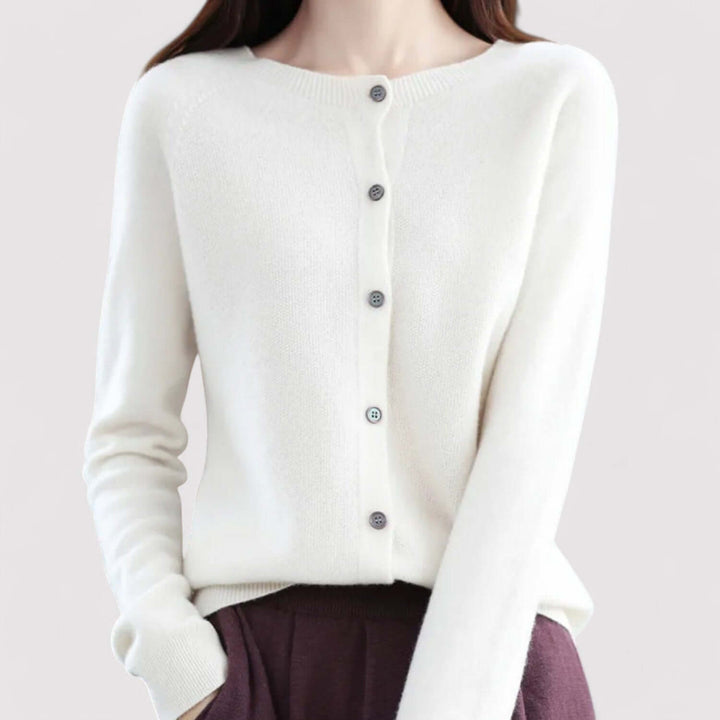 Women's Cashmere & Wool Open-Neck Cardigan
