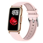 Gold dial with pink strap