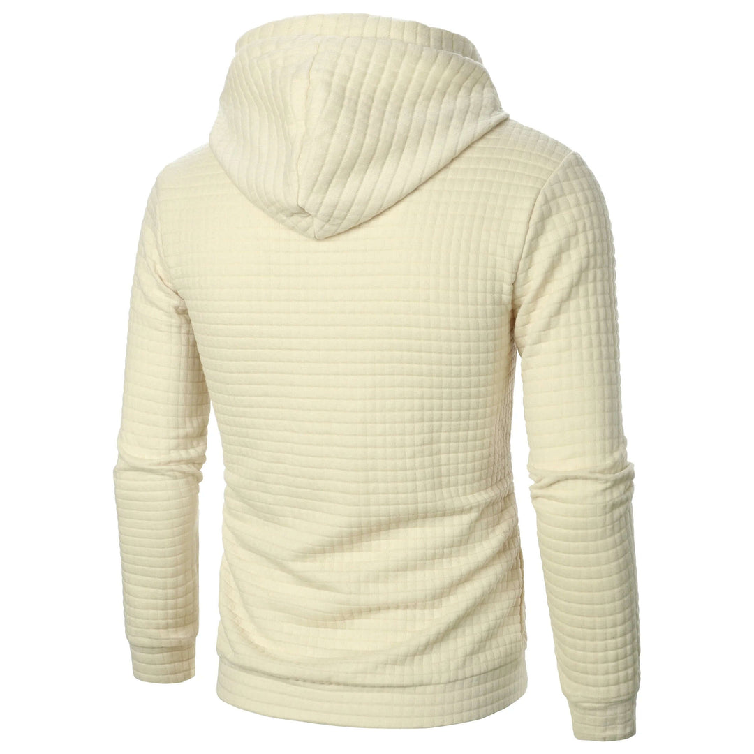 Men's Casual Check Pattern Hoodie