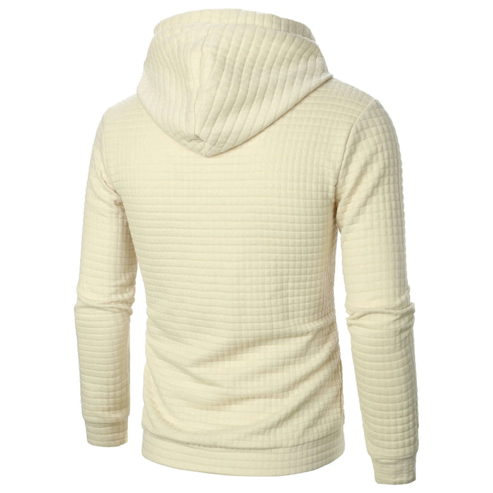 Men's Casual Check Pattern Hoodie