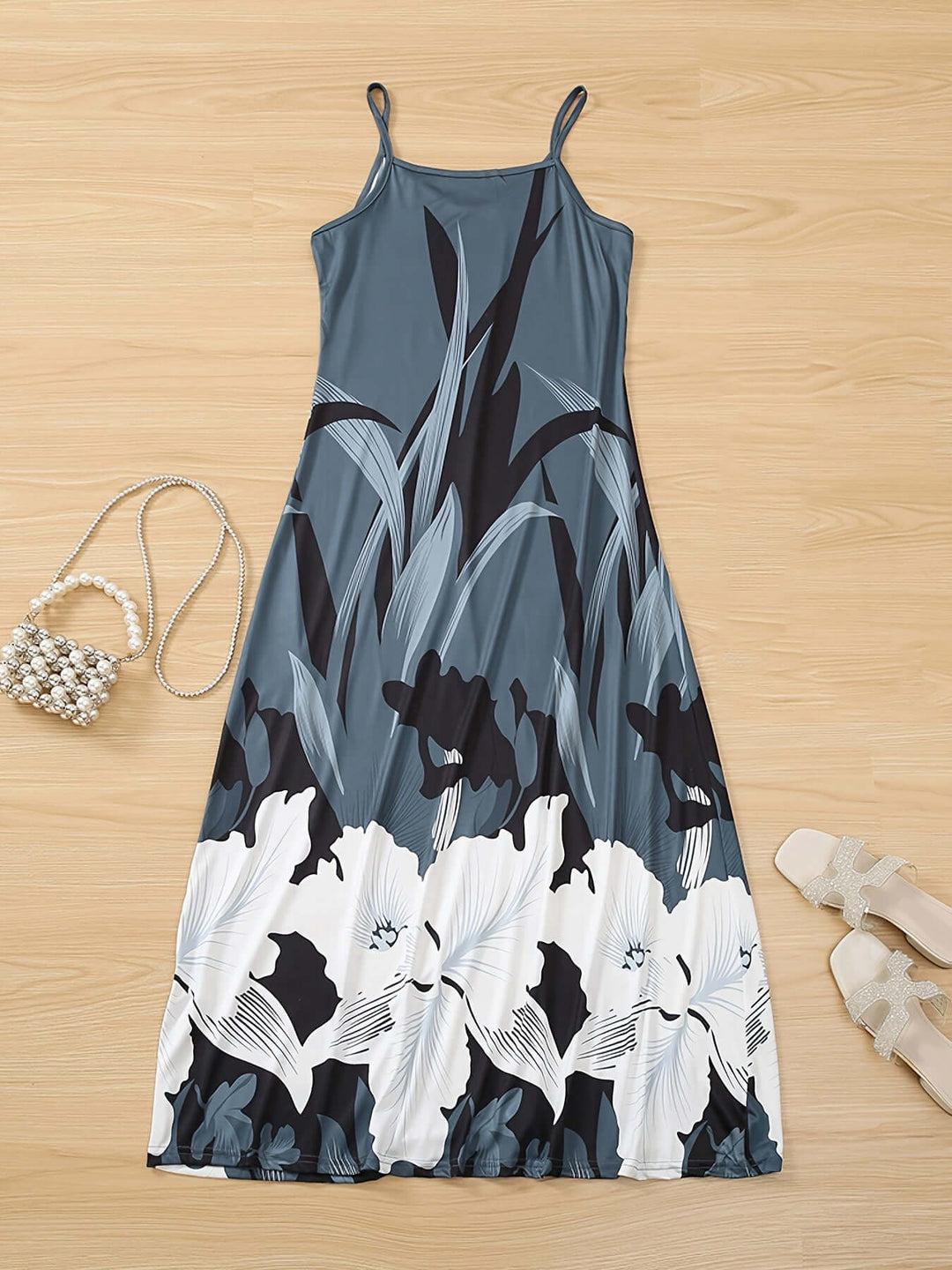 Floral Print Spaghetti Strap Dress for Women
