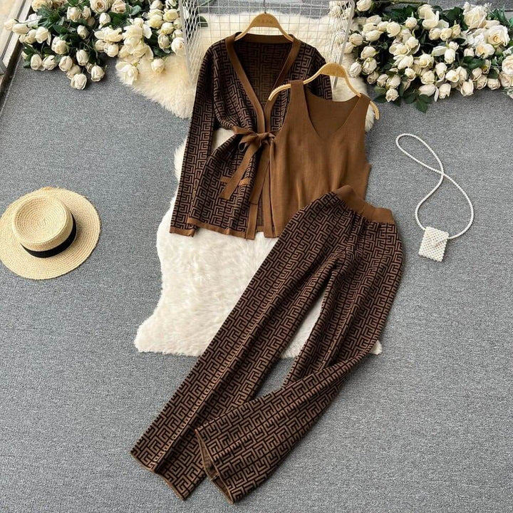 Women's Knitwear Set - 3-Piece Outfit