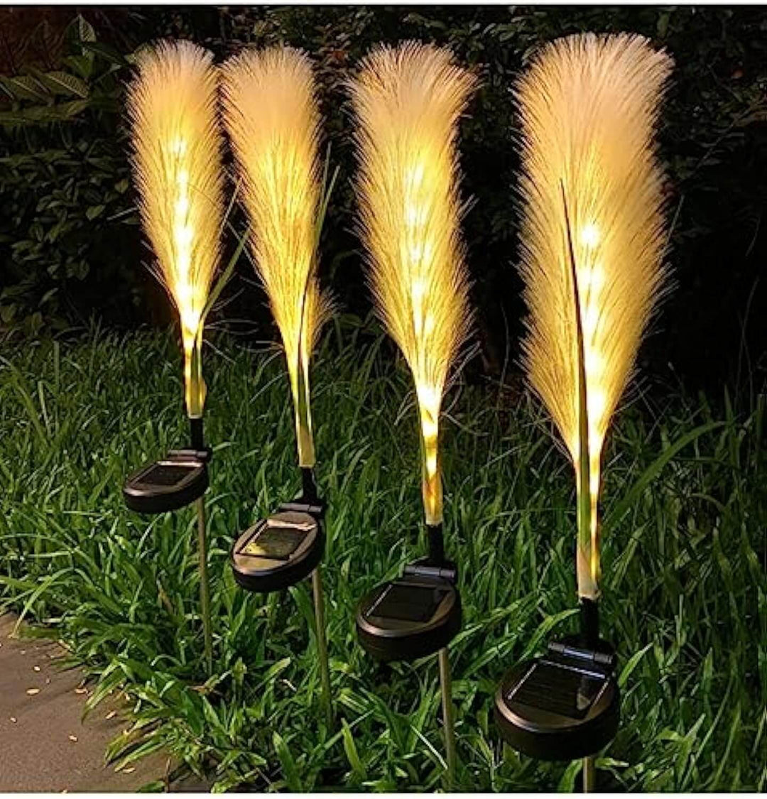 Solar Fiber Reed Garden Light