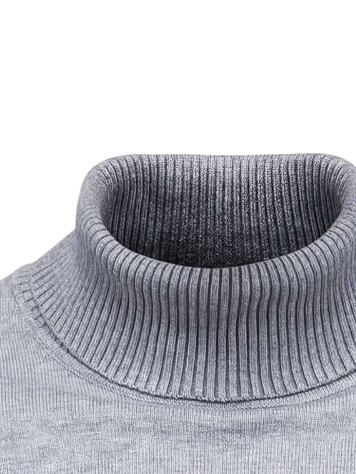 Men's Turtleneck Jumper - Warm Winter Pullover
