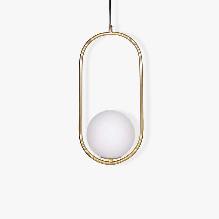 Modern Pendant Lamp with Metal & Glass