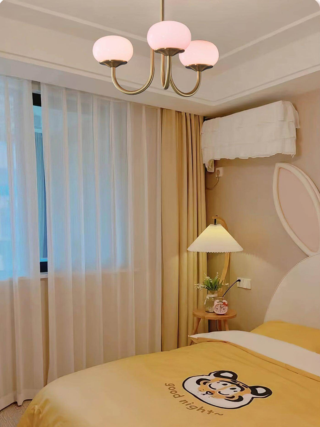 Pink Glass Ceiling Light Fixture Modern Chandelier