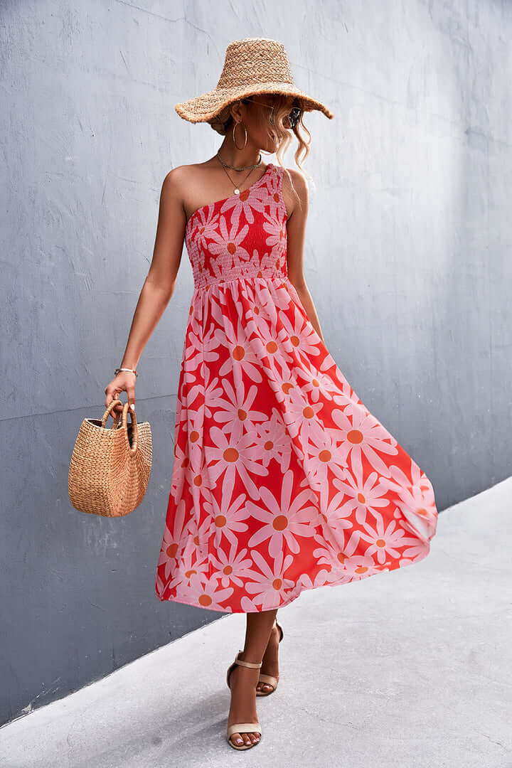 Women's Floral Off-Shoulder Summer Dress