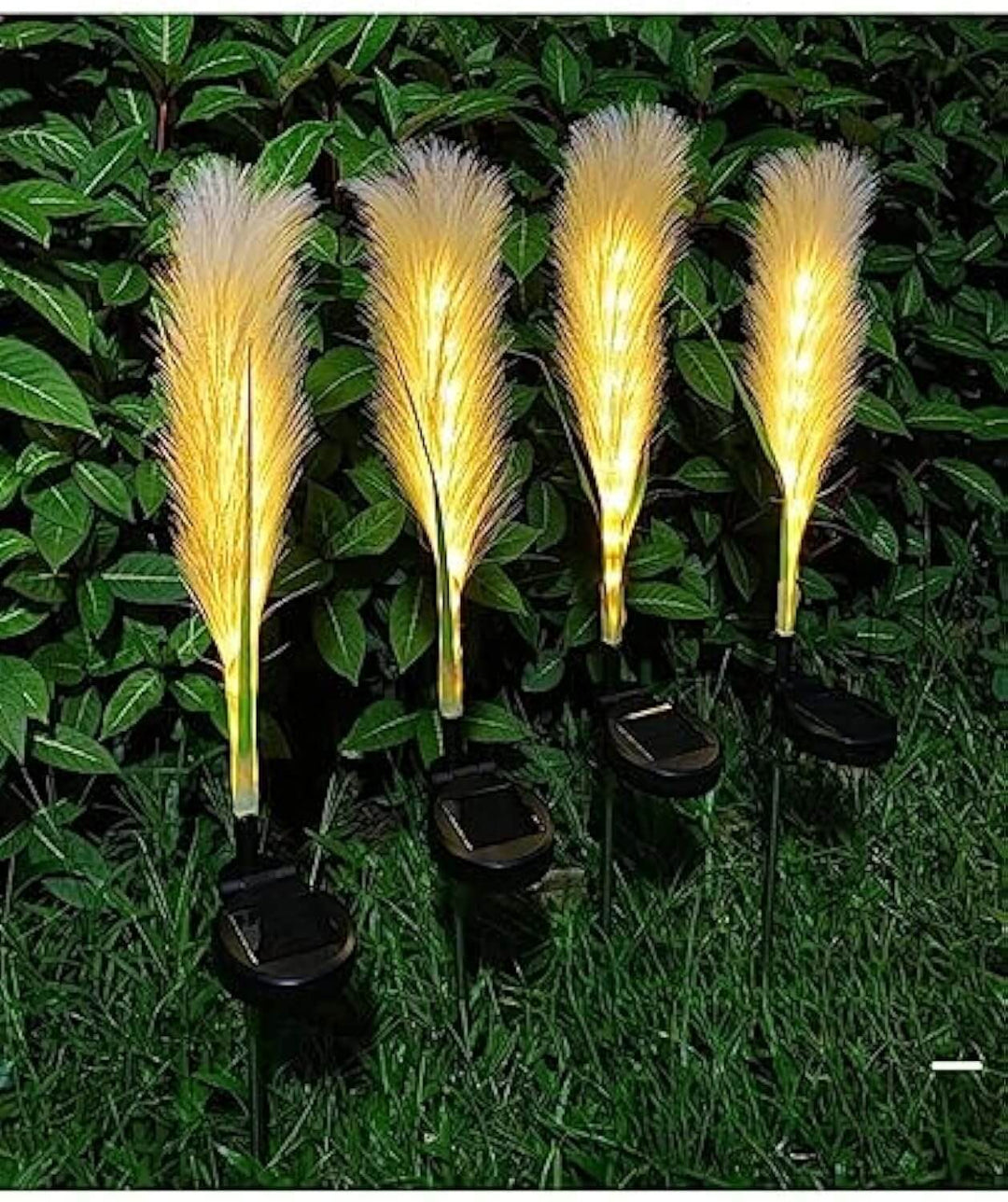 Solar Fiber Reed Garden Light