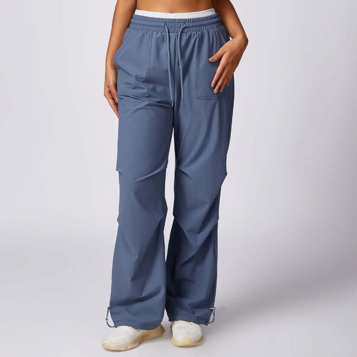 Women's Wide-Leg Trousers with Elastic Waistband
