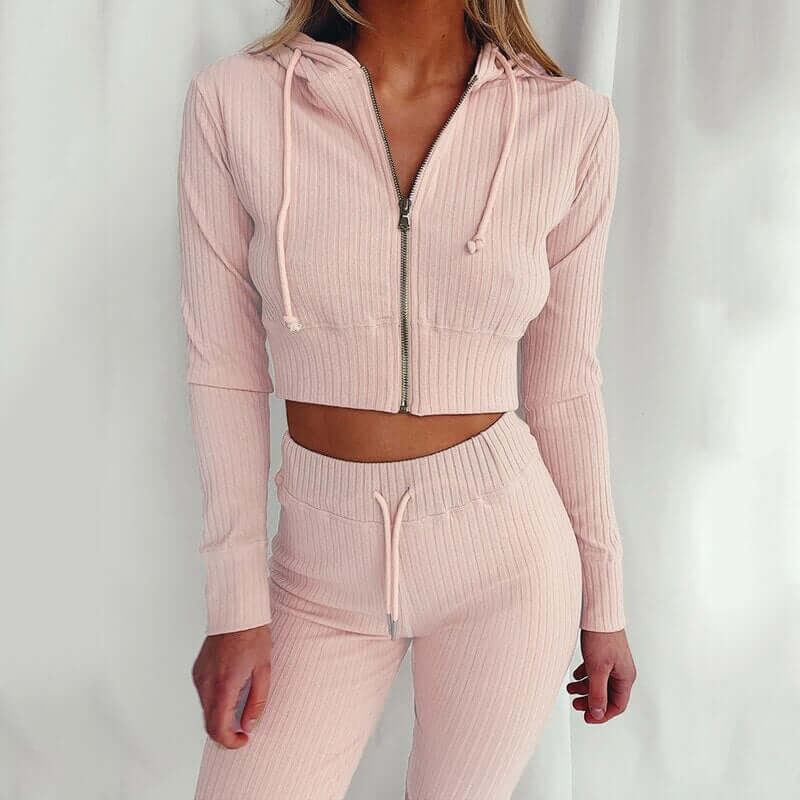 Women's Slim Fit Hoodie Tracksuit