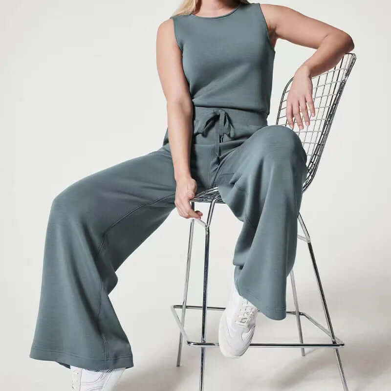 Women's Sleeveless Round Neck Jumpsuit