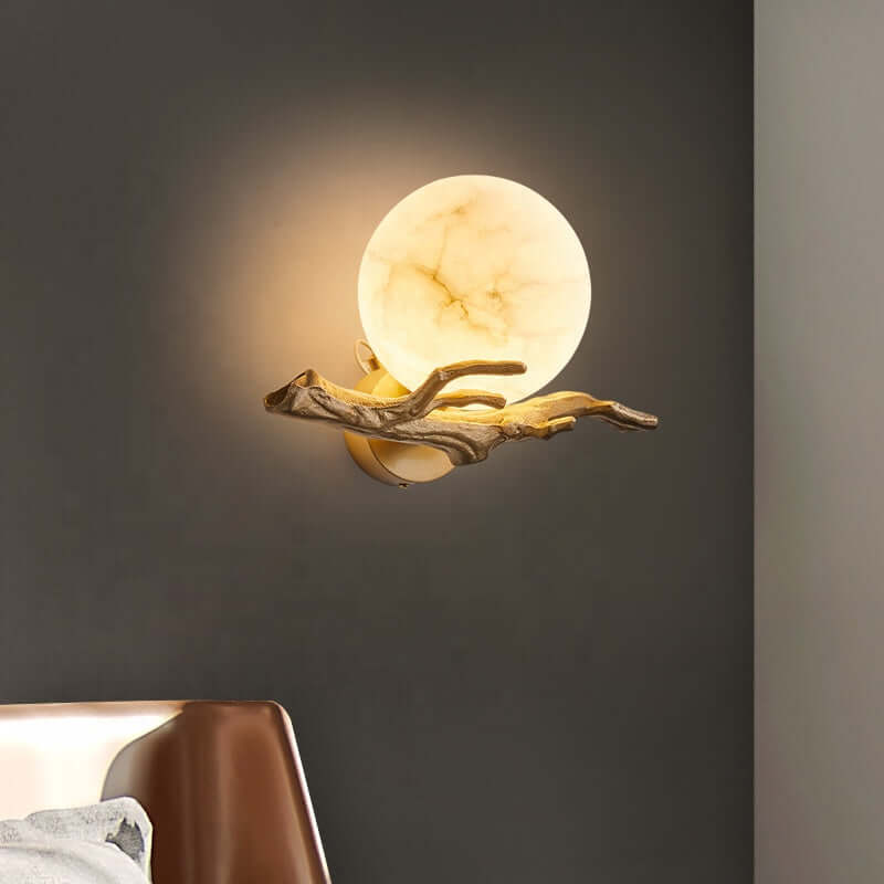 Marble & Copper Wall Lamp