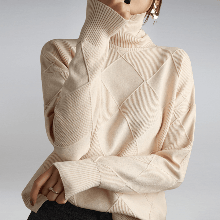 Cashmere Turtleneck Relaxed Fit Sweater