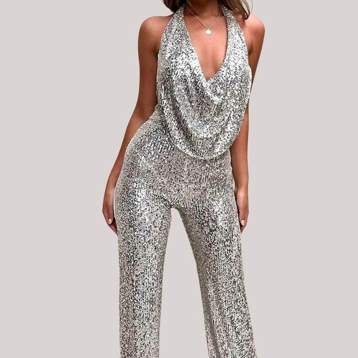Elegant Sleeveless Wide-Leg Jumpsuit