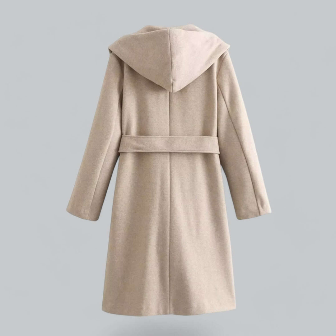 Women's Hooded Long Trench Coat