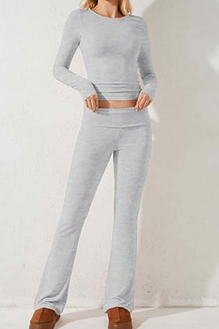 Women's Two-Piece Knit Loungewear Set