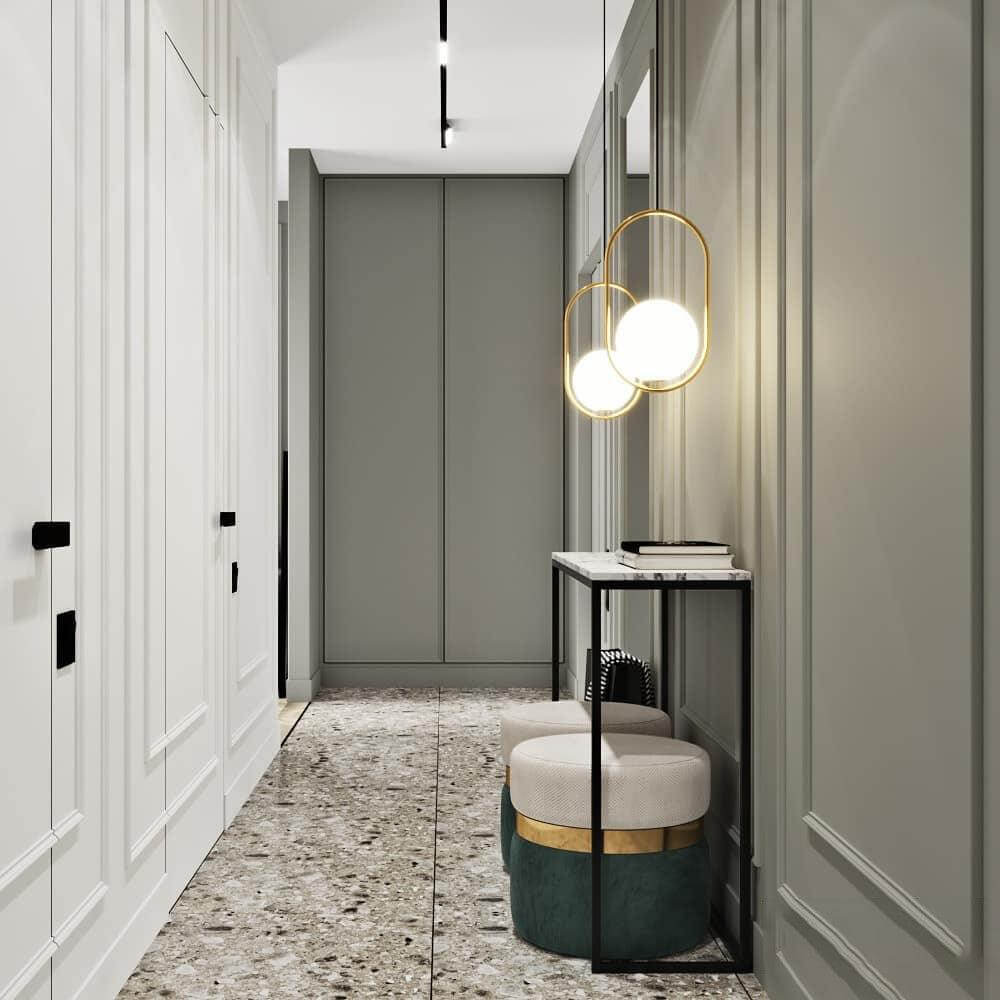 Modern Pendant Lamp with Metal & Glass