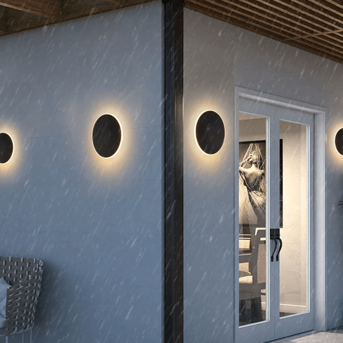 Round Metal LED Outdoor Wall Light