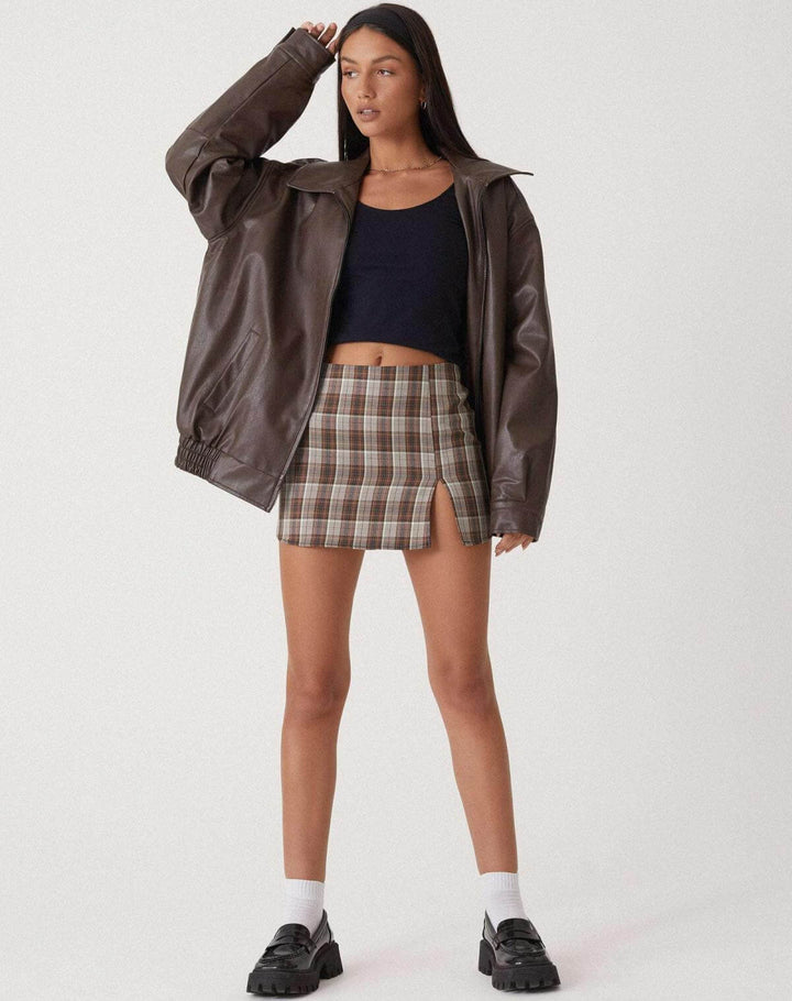 Oversized Women's Faux Leather Jacket