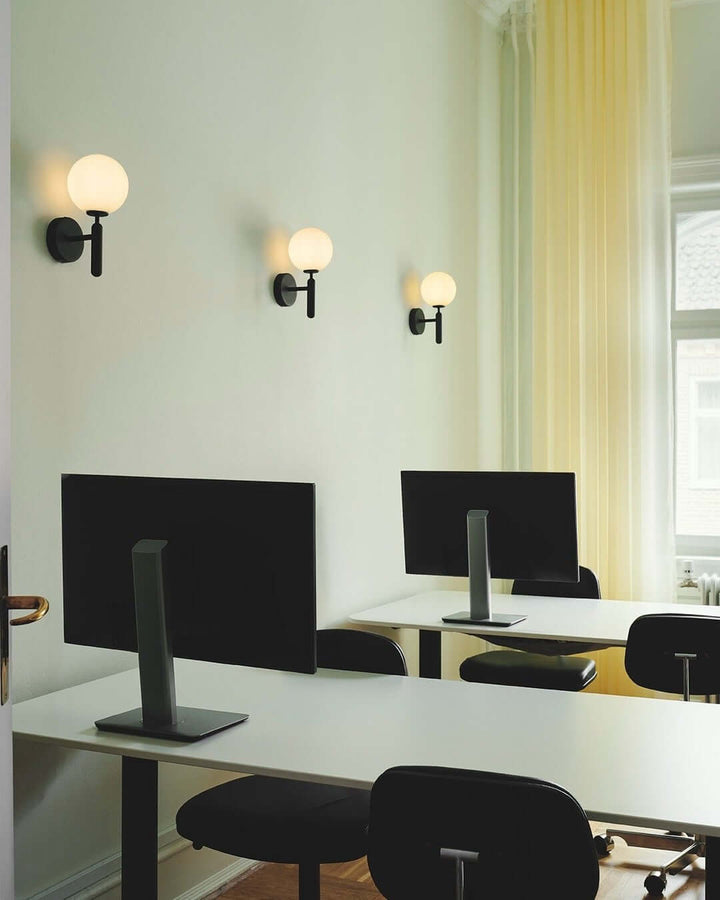 Modern Glass Wall Sconce - Elegant Lighting Fixture