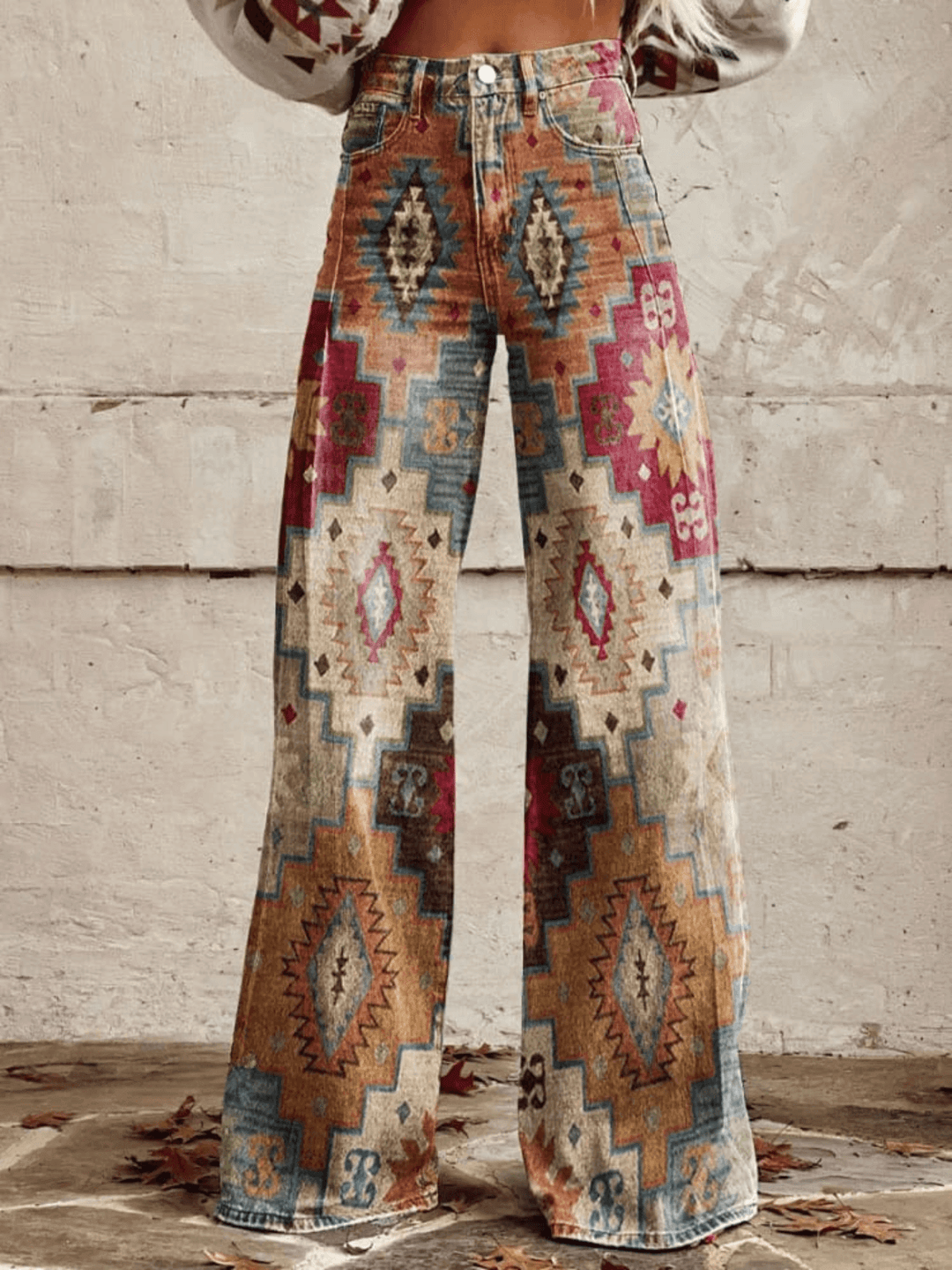 Women's High-Waisted Wide Leg Trousers