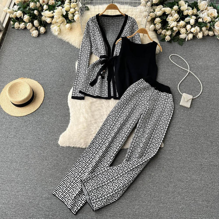 Women's Knitwear Set - 3-Piece Outfit