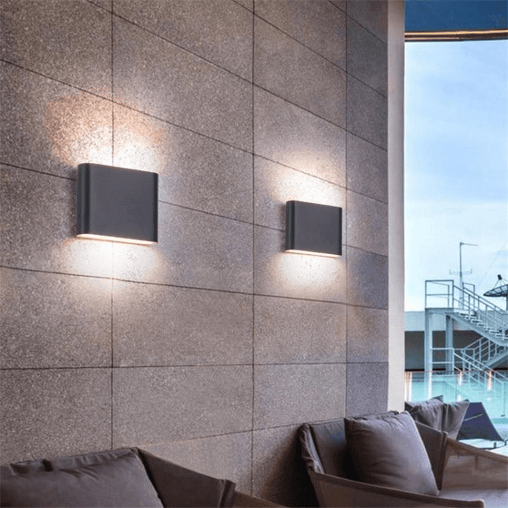 Modern LED Outdoor Wall Sconce Up Down Light Fixture