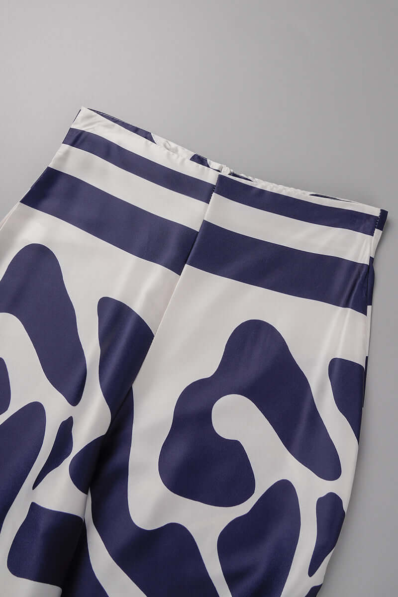 Women's Printed Off-Shoulder Long Sleeve Two-Piece Set