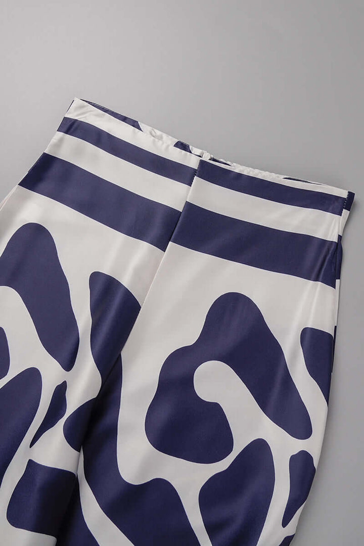 Women's Printed Off-Shoulder Long Sleeve Two-Piece Set