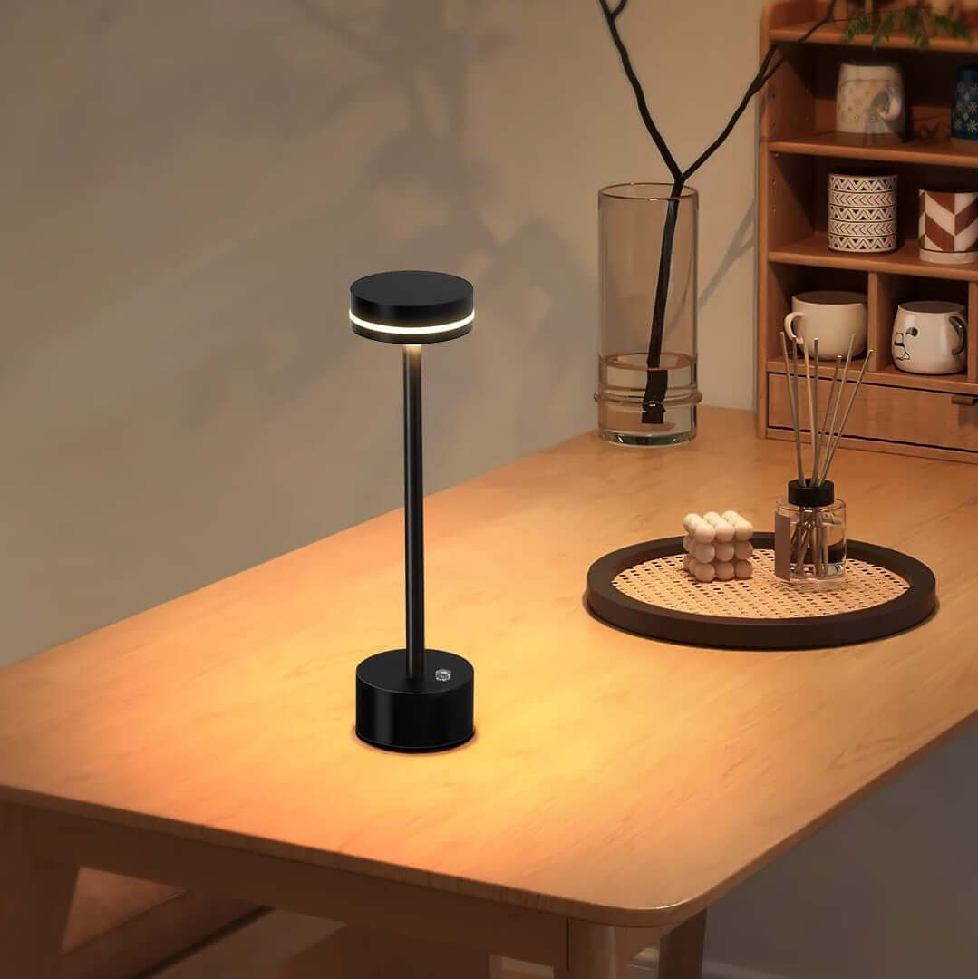 Portable LED Table Lamp with Rechargeable Battery