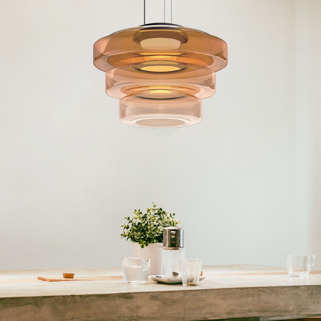 Modern Glass Pendant Light Fixture