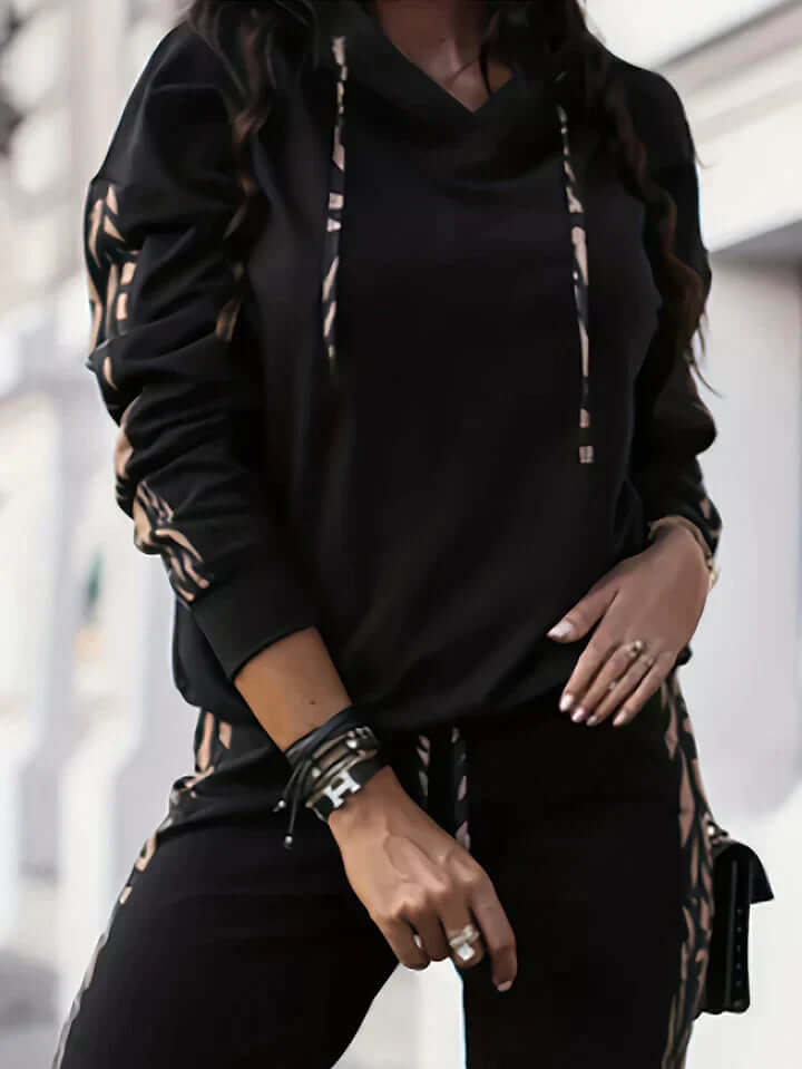 Striped Two-Piece Casual Set