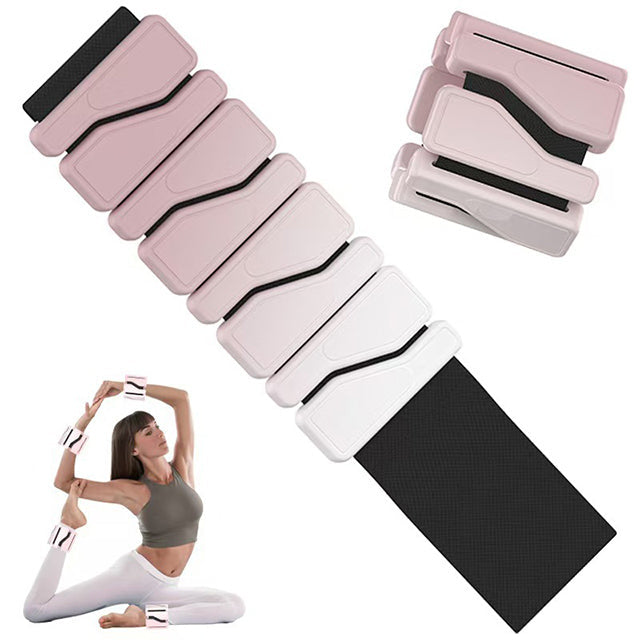 "Adjustable silicone wrist and ankle weights for women, sleek and stylish design, wearable as fitness bracelets."