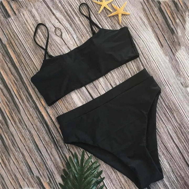 Women's High-Waisted Padded Bikini Set