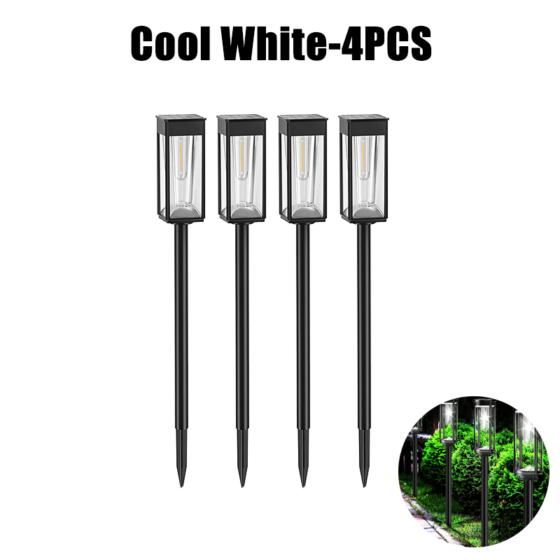 Solar Garden Lantern Outdoor LED Light with Stake