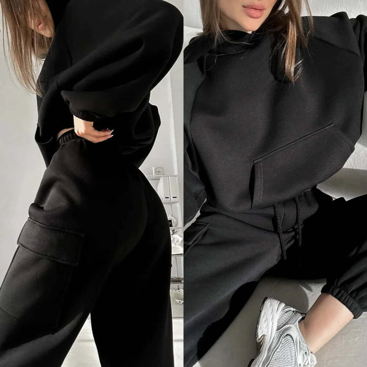 Women's Relaxed Fit Hoodie and Jogger Set