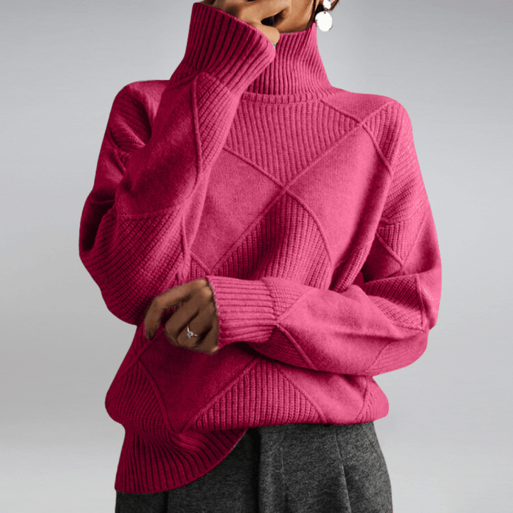Cashmere Turtleneck Relaxed Fit Sweater