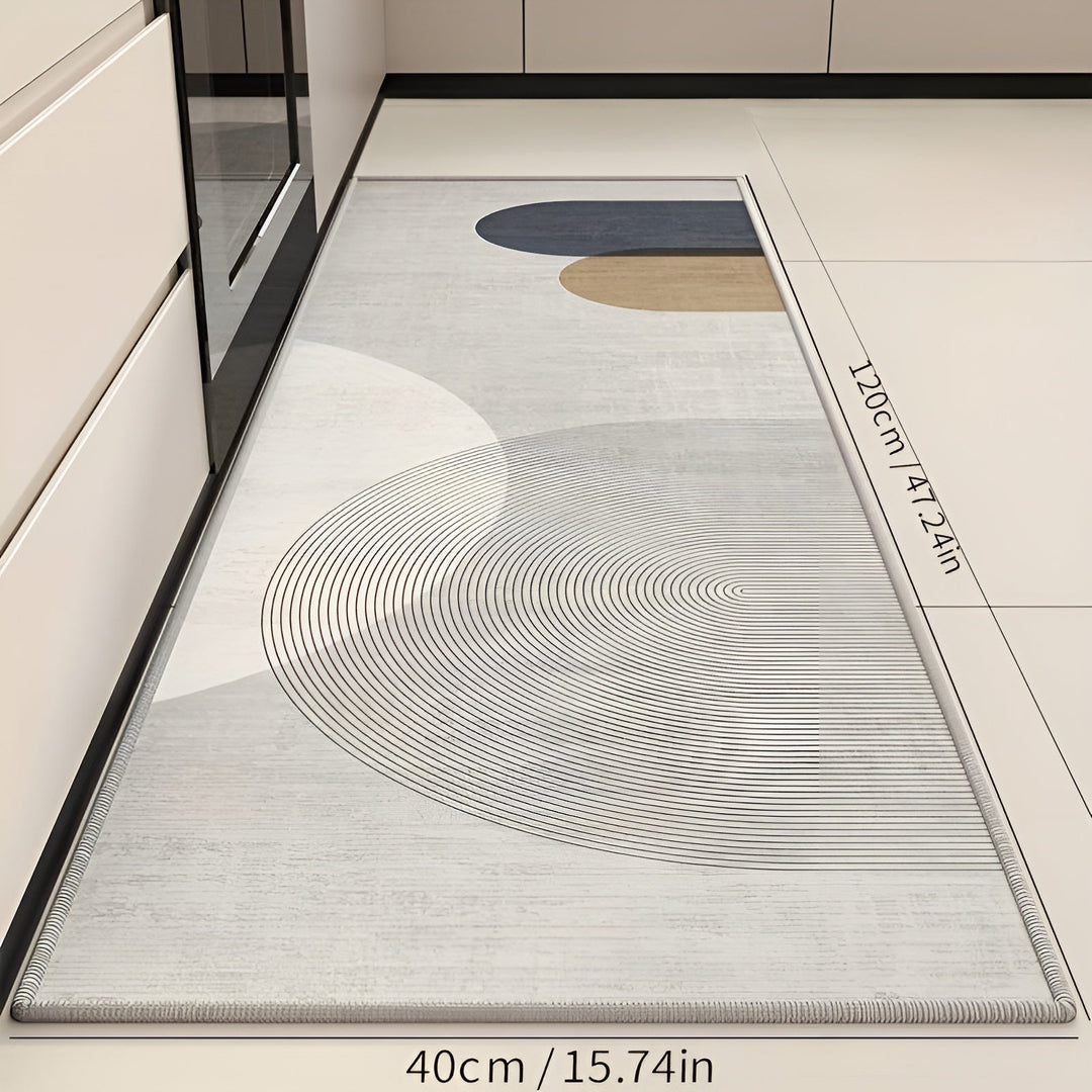 Anti-fatigue kitchen mat for ultimate floor comfort. Cushioned, non-slip, and easy to clean.
