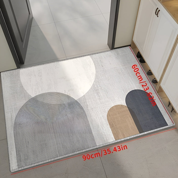 Stylish anti-fatigue kitchen mat runner, cushioned for maximum comfort. Easy clean and non-slip design.