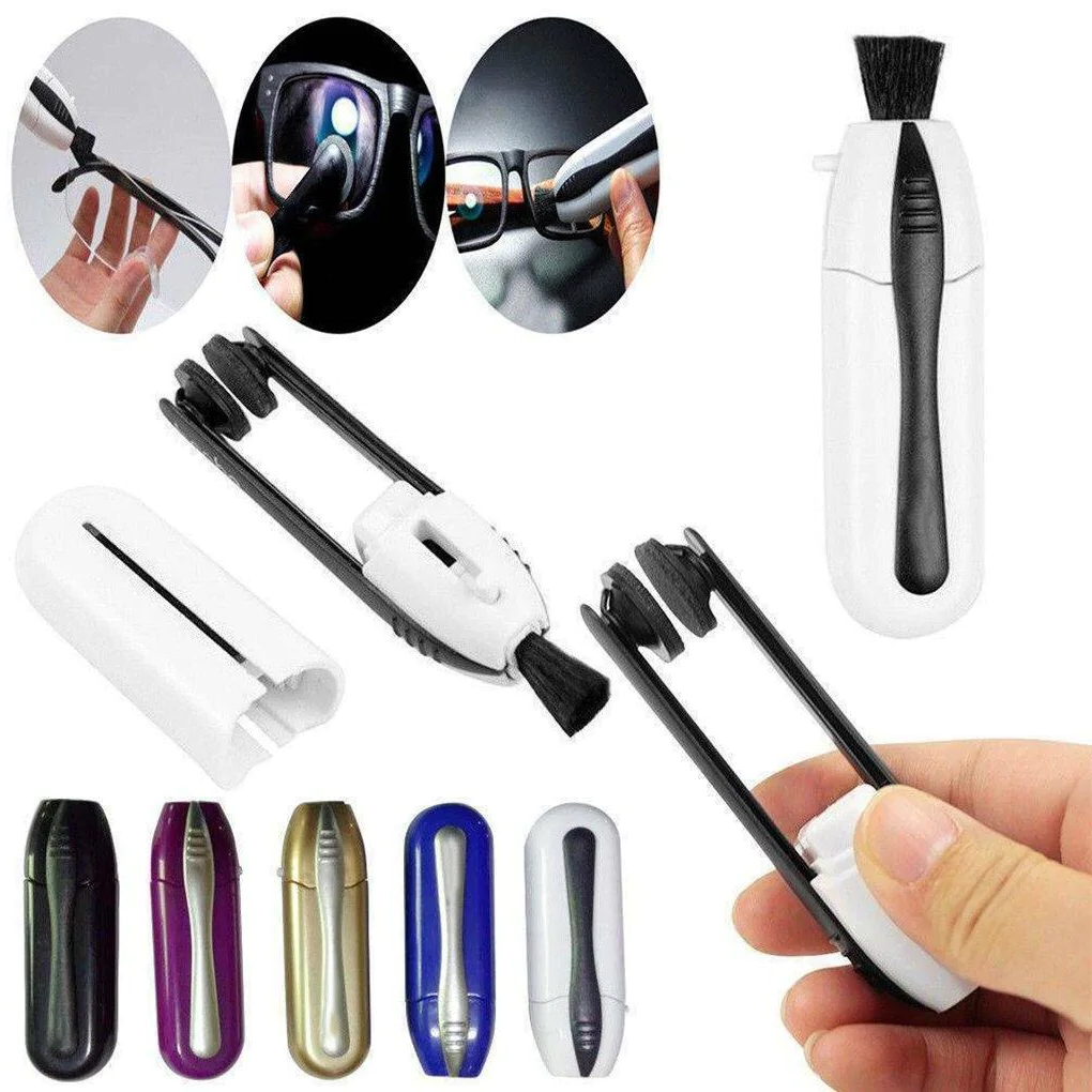 Anti-Fog Eyeglass Cleaner Spray, 8 oz, for clear lenses and screens, eco-friendly bottle on a neutral background.