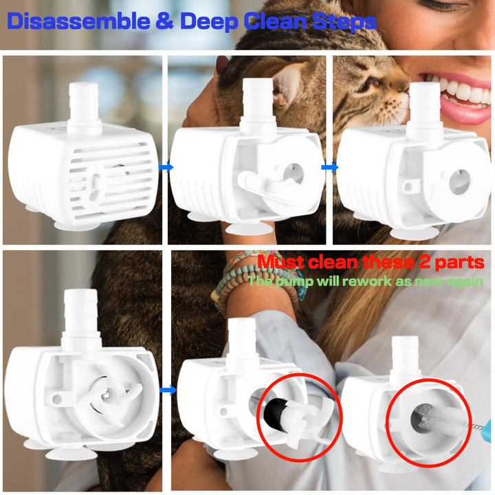 "Automatic stainless steel cat water fountain with triple filtration, quiet pump, and adjustable flow for pet hydration."