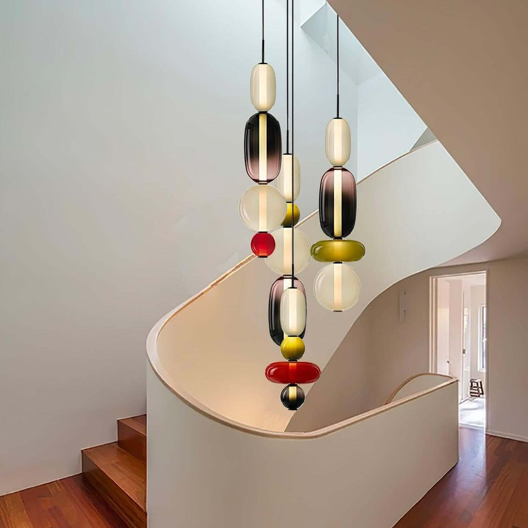 Colorful Glass Pendant Light - Modern Hanging Lamp