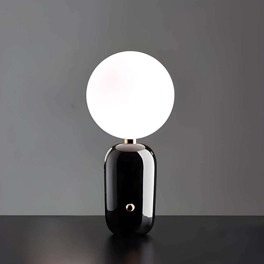 Elegant Metal & Glass Table Lamp with G9 Bulb - Gold, Black, White