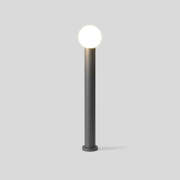 Modern LED Outdoor Path Light Metal Sphere Lamp
