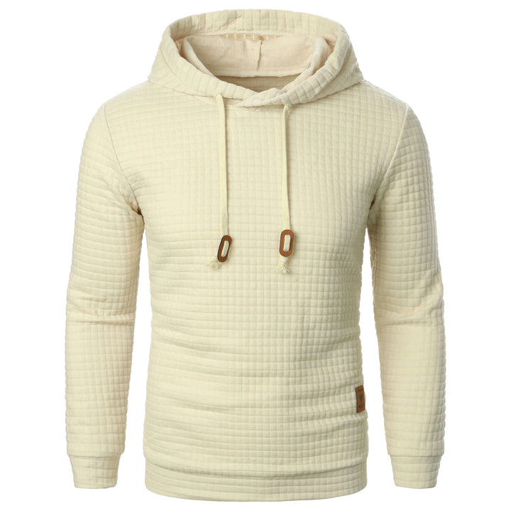 Men's Casual Check Pattern Hoodie