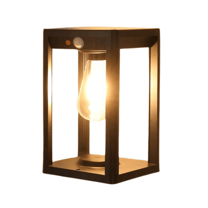 Solar Pillar Lamp with Motion Sensor - Outdoor LED Garden Light