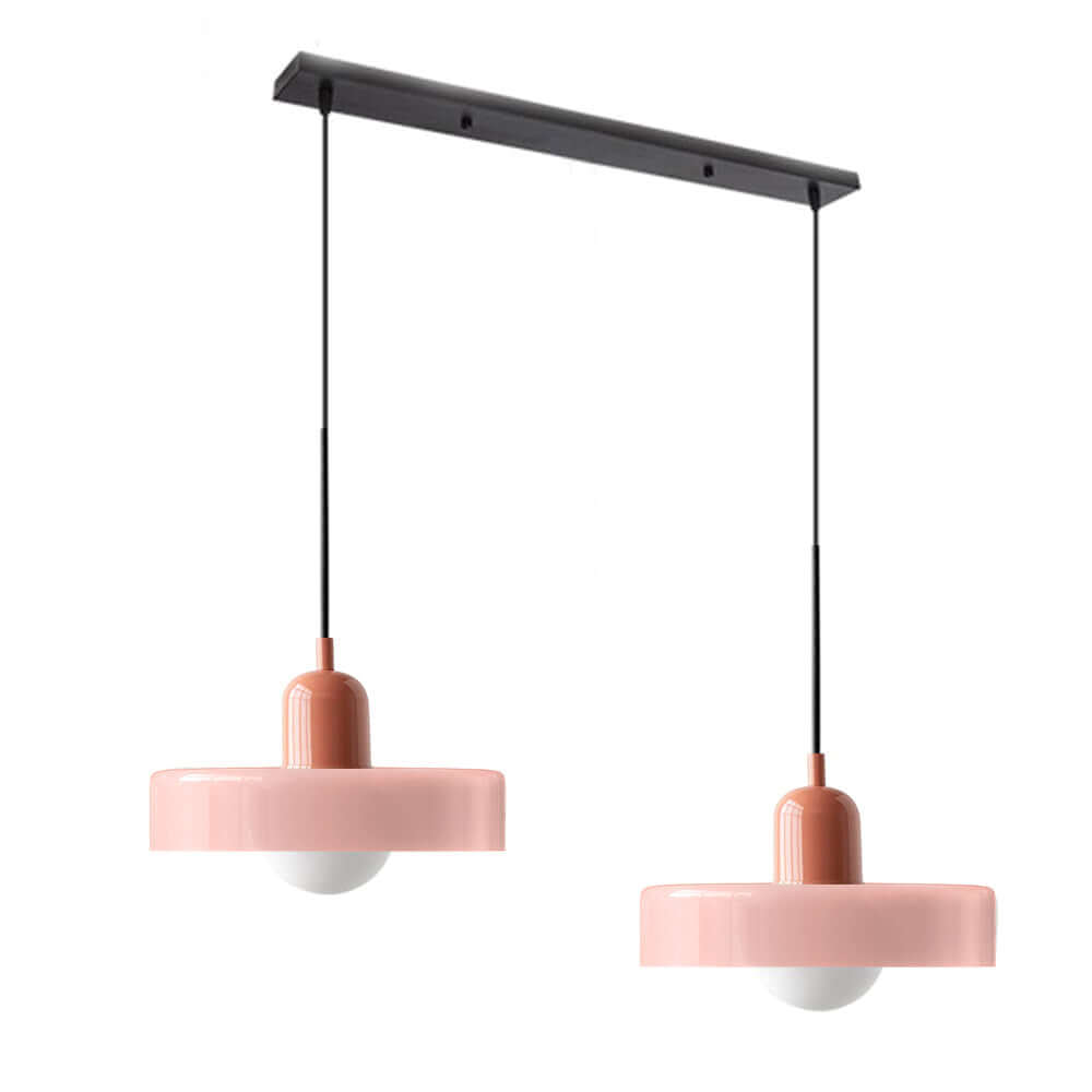 2 Heads Modern Glass Pendant Light