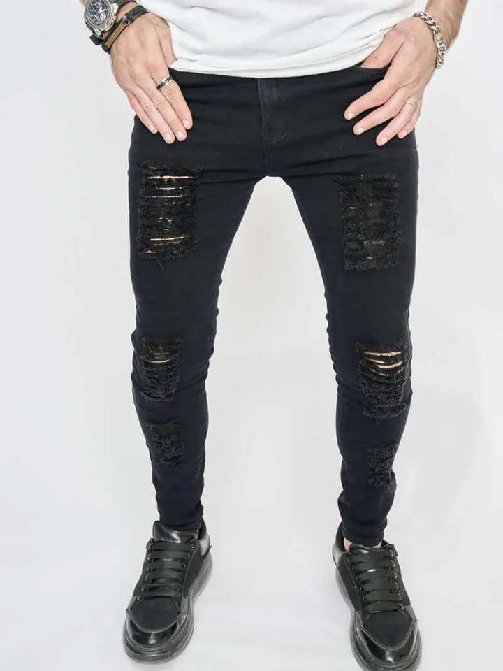 Men's Distressed Skinny Jeans