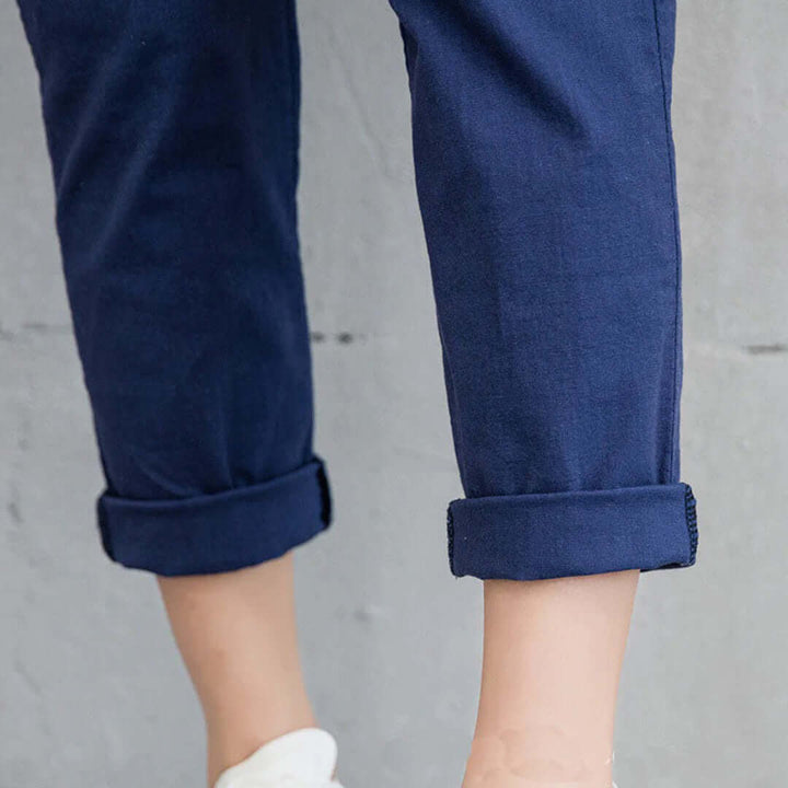 Casual Straight-Leg Trousers